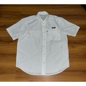 Mens Eddie Bauer Performance Utility Button Down Casual Shirt